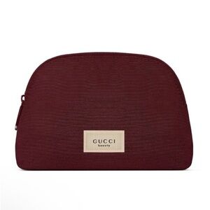 New! Gucci Deep Red Beauty Pouch